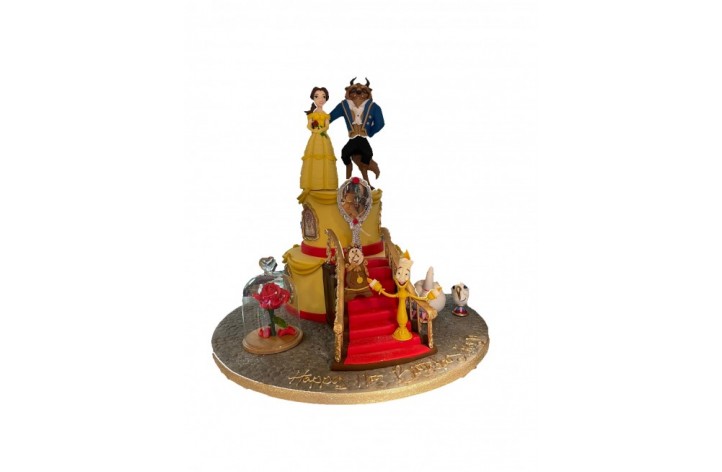 Beauty and the Beast with Sugar Figures